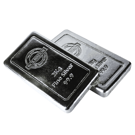 2KG Fine Silver DCX Flat Cast Bar