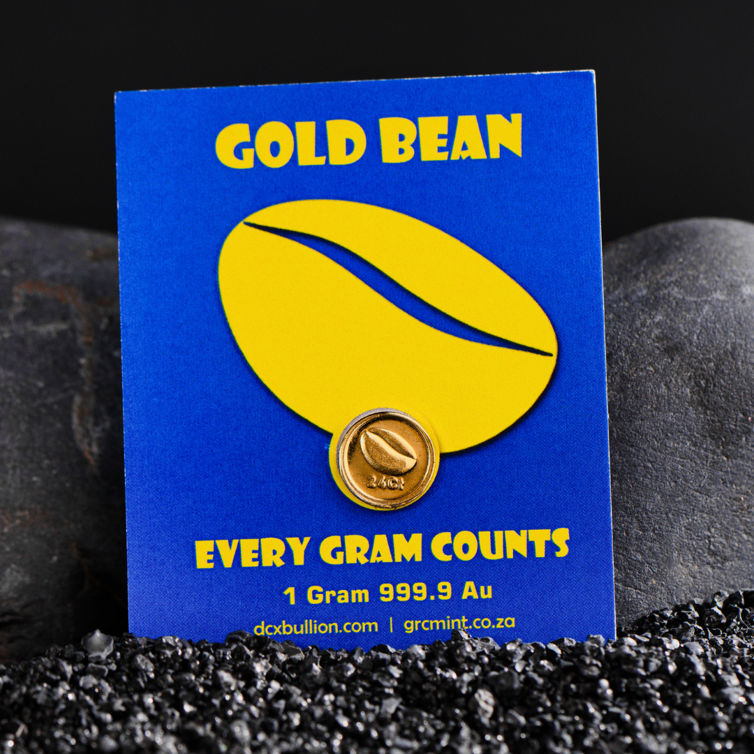 1G Gold Bean Coin with Card