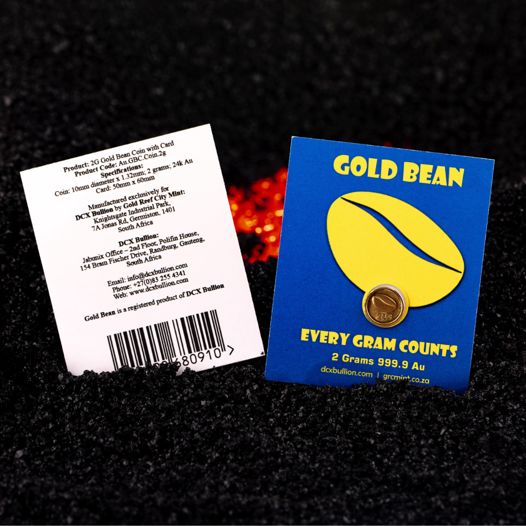 2G Gold Bean Coin with Card