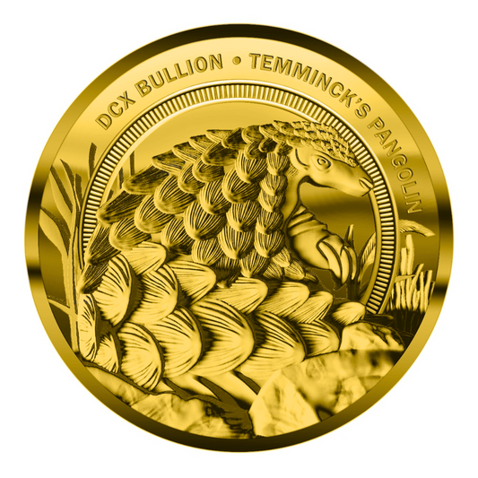 Pangolin 1OZ 999.9 Fine Gold Minted Medallion